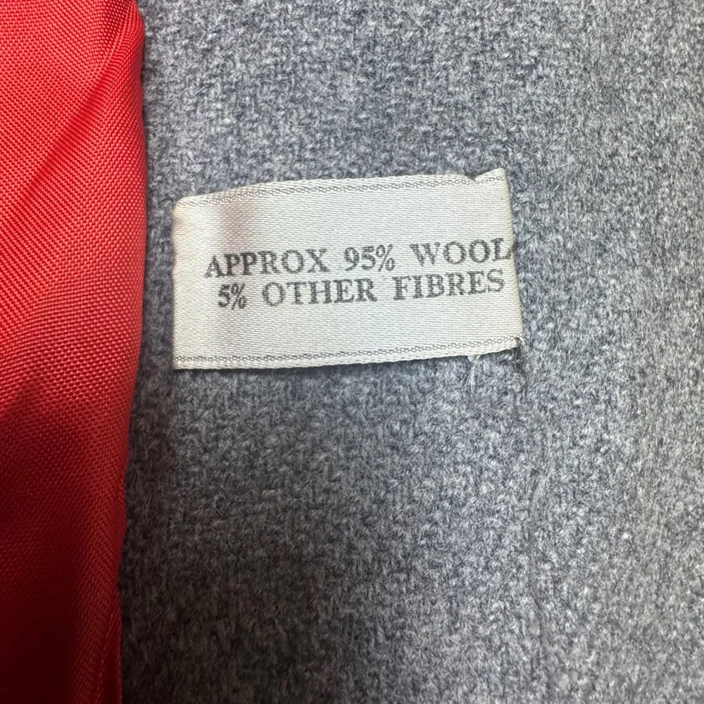 Windsmoor Wool Coat Herringbone Blazer‎ Jacket Red Lined Made in England - Picture 3 of 9